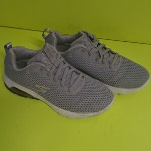 Skechers Men's Gray Mesh Athletic Sneakers